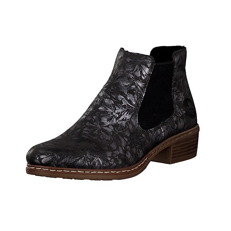 Botas Chelsea Rieker Y0858-90 Para Mulher - Pretas